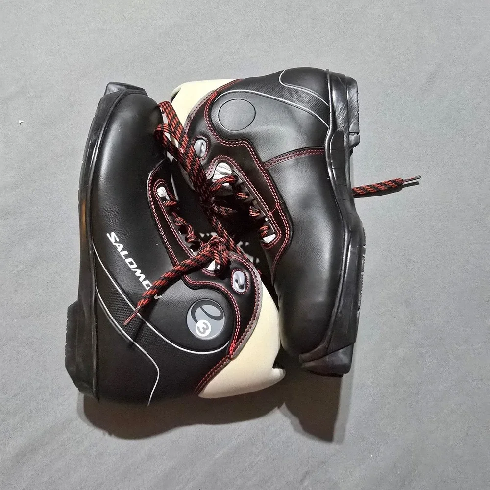 SALOMON e3 SNS PROFIL Cross Country Ski Boots Size 8 41 Skis Skiing